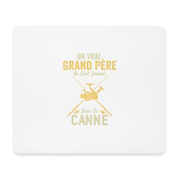 A real Fisherman Grandfather - Mouse Pad (horizontal) - white - Front