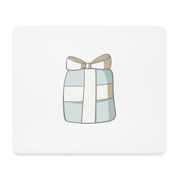 Cadeau - Tapis de souris (format paysage) - blanc - Devant