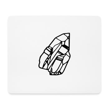 Icon Edelstein Motiv Geschenk Idee - Mousepad (Querformat) - Weiß - Vorne