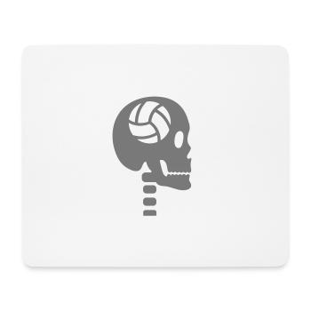 Volleyball in the head - Mouse Pad (horizontal) - white - Front
