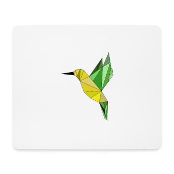 Hummingbird geometric - Mouse Pad (horizontal) - white - Front