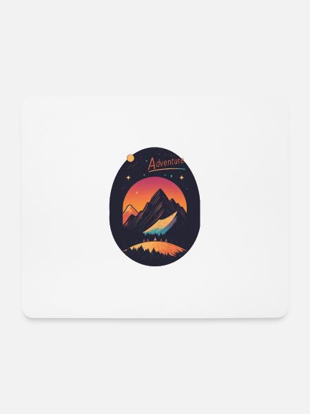 Abenteuer - Mousepad (Querformat) - Weiß