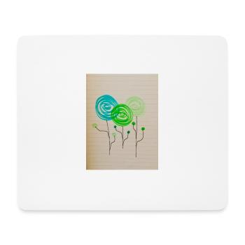 Forest draw - Mouse Pad (horizontal) - white - Front