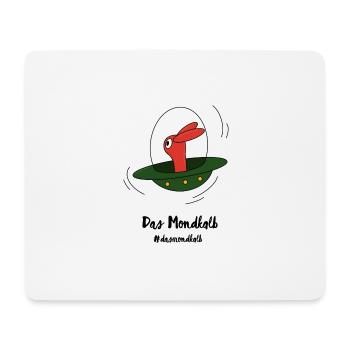 Le veau lunaire dans l’OVNI - Tapis de souris (format paysage) - blanc - Devant