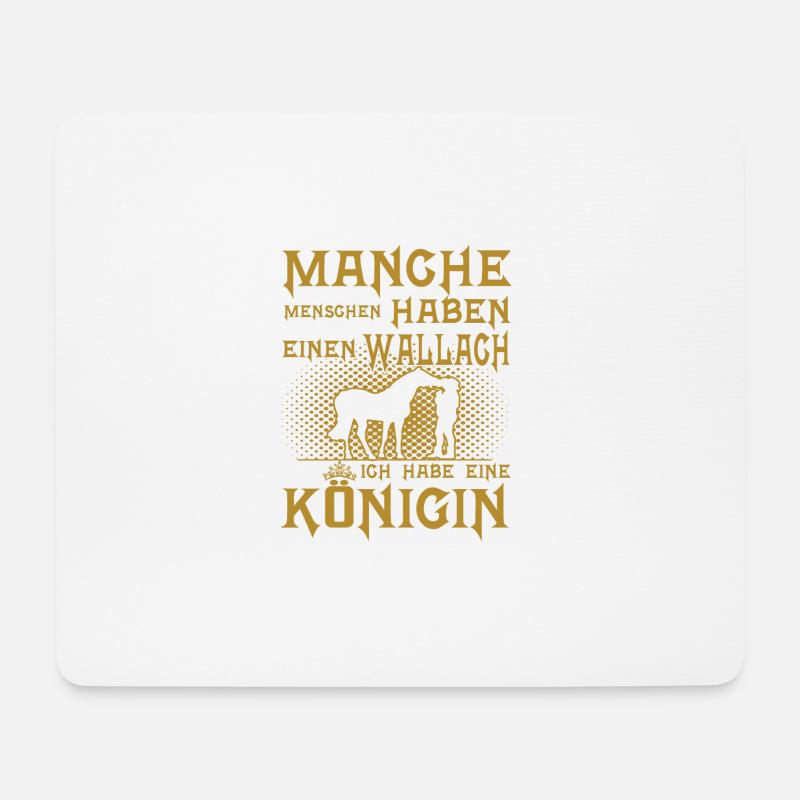 Mein Königen - Mousepad (Querformat) - Weiß
