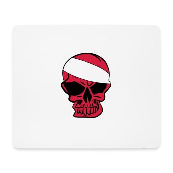 Anarcho Skull Anarchie anarchy - Mousepad (Querformat) - Weiß - Vorne