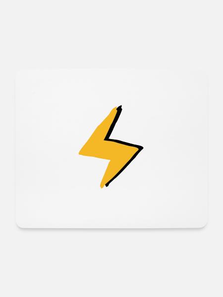 Blitz mit Superkräften - Kostüm - Mousepad (Querformat) - Weiß