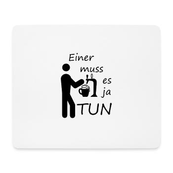 Bier Zapfer - Mousepad (Querformat) - Weiß - Vorne