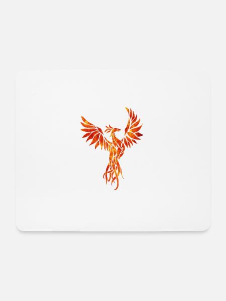 Feuer phoenix - Mousepad (Querformat) - Weiß