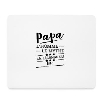 Papa la légende Vélo cadeau - Tapis de souris (format paysage) - blanc - Devant