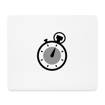 uhr zeit watch clock time hourglass sanduhr7 - Mousepad (Querformat) - Weiß - Vorne