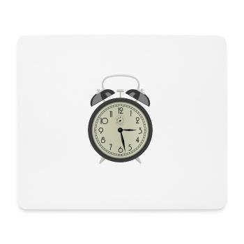 uhr zeit watch clock time hourglass sanduhr40 - Mousepad (Querformat) - Weiß - Vorne