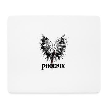 Phoenix aus der Asche Zeichnung Geschenkidee - Mousepad (Querformat) - Weiß - Vorne