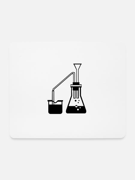 Chemie Experiment Geschenkidee Substanz mischen - Mouse Pad (horizontal) - white