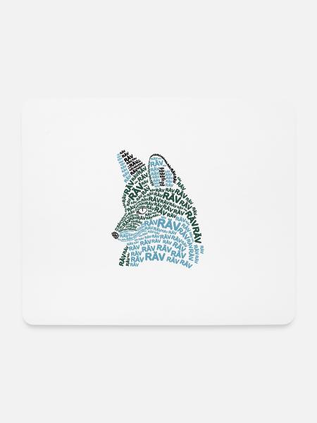 Foxletters - Mousepad (Querformat) - Weiß