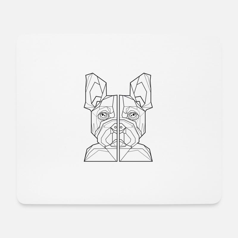 dackel hunde shirt hunde freund geschenk - Mousepad (Querformat) - Weiß