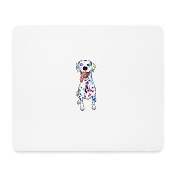 amant de chien chemise de chien dalmatien drôle - Tapis de souris (format paysage) - blanc - Devant