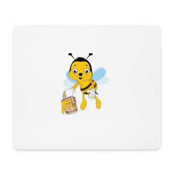 miel abeille apiculteur rucher abeille - Tapis de souris (format paysage) - blanc - Devant