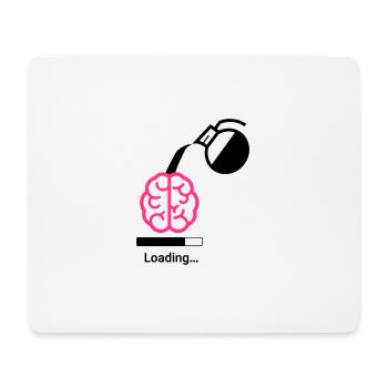 Coffee charging status - Mouse Pad (horizontal) - white - Front