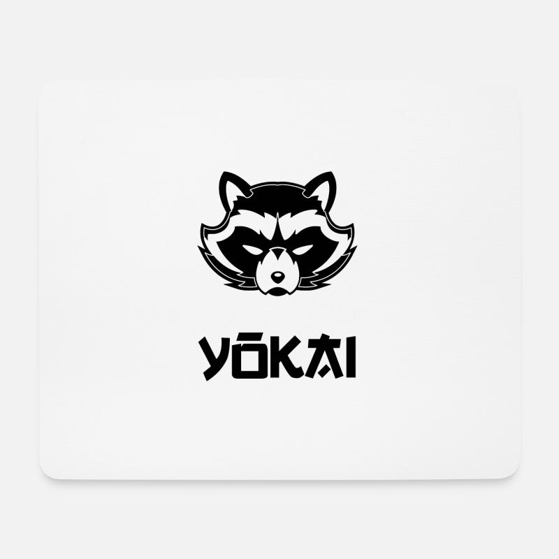 Yokai Blak - Mousepad (Querformat) - Weiß