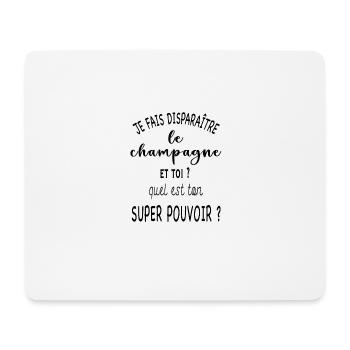 Je fais disparaître le et ton pouvoir ? - Tapis de souris (format paysage) - blanc - Devant