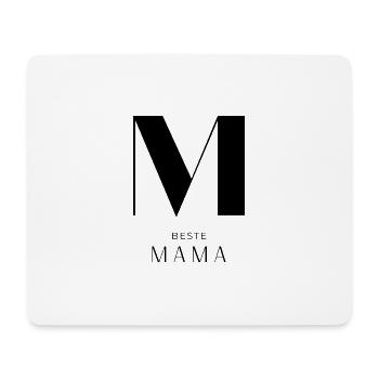 beste Mama - Mousepad (Querformat) - Weiß - Vorne