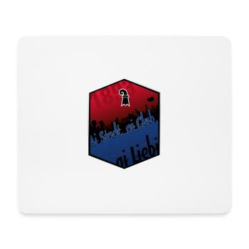 Ai Stadt, ai Club, ai Liebi - Mousepad (Querformat) - Weiß - Vorne