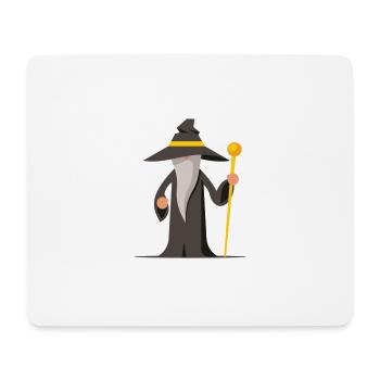 Zauberer - Mousepad (Querformat) - Weiß - Vorne