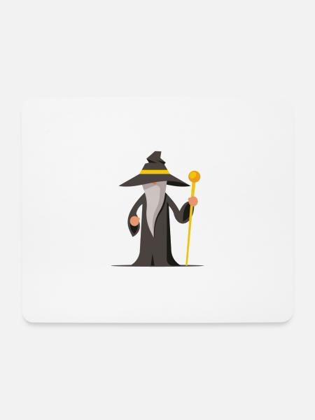 Zauberer - Mousepad (Querformat) - Weiß