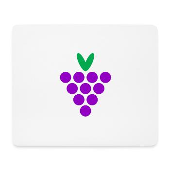 Wein - Mousepad (Querformat) - Weiß - Vorne