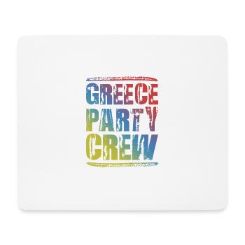 Greece Party Crew Colorful - Mouse Pad (horizontal) - white - Front