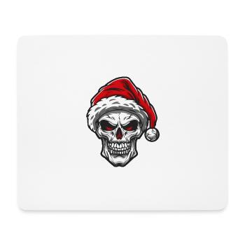 Santa Claus Skull Xmas - Mouse Pad (horizontal) - white - Front