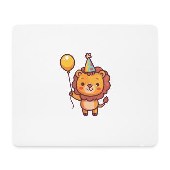 Bande dessinée d’anniversaire de Leo - Tapis de souris (format paysage) - blanc - Devant