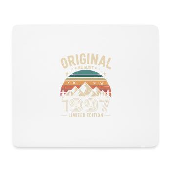 August 1997 – Legende der Gipfel und Berge - Mousepad (Querformat) - Weiß - Vorne