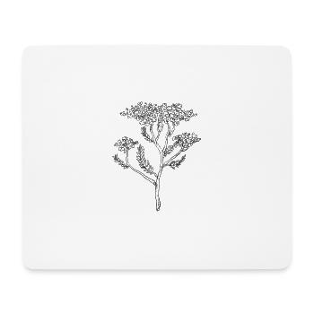 Schafgarbe Yarrow Achillea millefolium - Mousepad (Querformat) - Weiß - Vorne