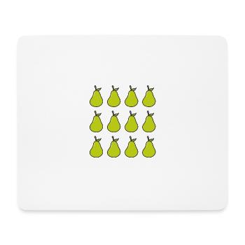 Pear pattern fruit - Mouse Pad (horizontal) - white - Front