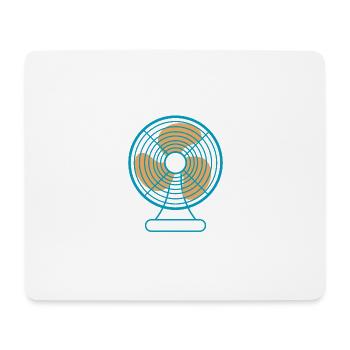 Ventilateur Croquis été - Tapis de souris (format paysage) - blanc - Devant