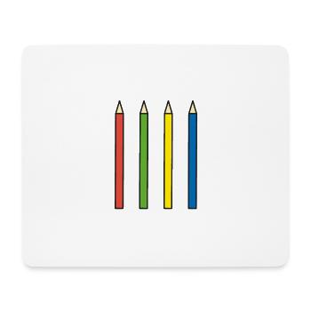 Stifte Bleistift Schreibwaren - Mousepad (Querformat) - Weiß - Vorne