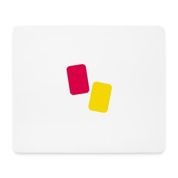 Cartes arbitres - Tapis de souris (format paysage) - blanc - Devant