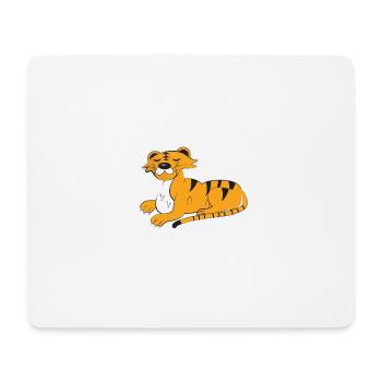 Pyjama Enfants,Sommeil Lumière Enfants,Léopard - Tapis de souris (format paysage) - blanc - Devant