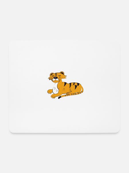 Schlafanzug Kinder,Schlummerlicht Kinder,Leopard - Mousepad (Querformat) - Weiß