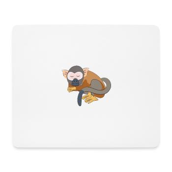Pyjamas Enfants, Lumière de Sommeil, Skull Monkey - Tapis de souris (format paysage) - blanc - Devant