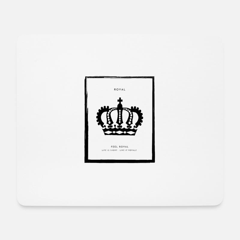 ROYALE - Mousepad (Querformat) - Weiß