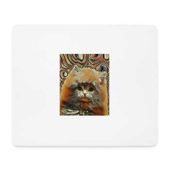 Bébés animaux mignons et moelleux - chat - Tapis de souris (format paysage) - blanc - Devant