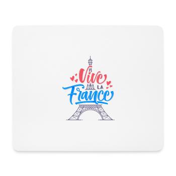 Vive La France - Tapis de souris (format paysage) - blanc - Devant