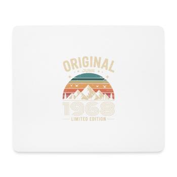 Juni 1968 – Legende der Gipfel und Berge - Mousepad (Querformat) - Weiß - Vorne