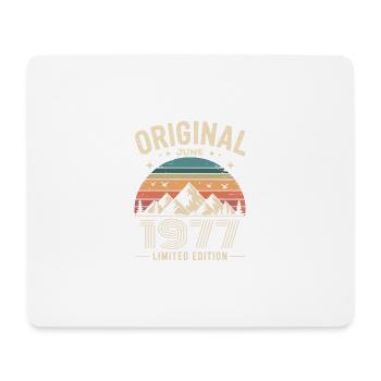 Juni 1977 – Legende der Gipfel und Berge - Mousepad (Querformat) - Weiß - Vorne