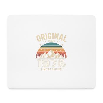 Juni 1976 – Legende der Gipfel und Berge - Mousepad (Querformat) - Weiß - Vorne