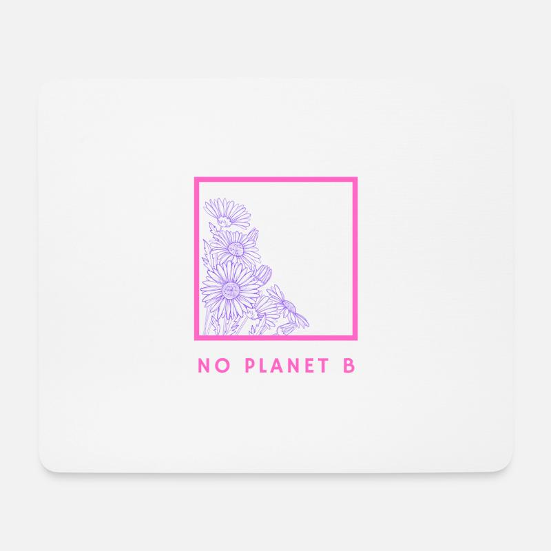 No Planet B - Umweltschutz - Mousepad (Querformat) - Weiß