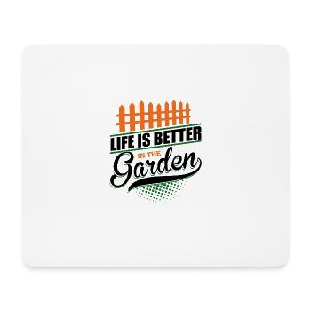 Hobby gardeners, fruit and vegetable gardeners - Mouse Pad (horizontal) - white - Front